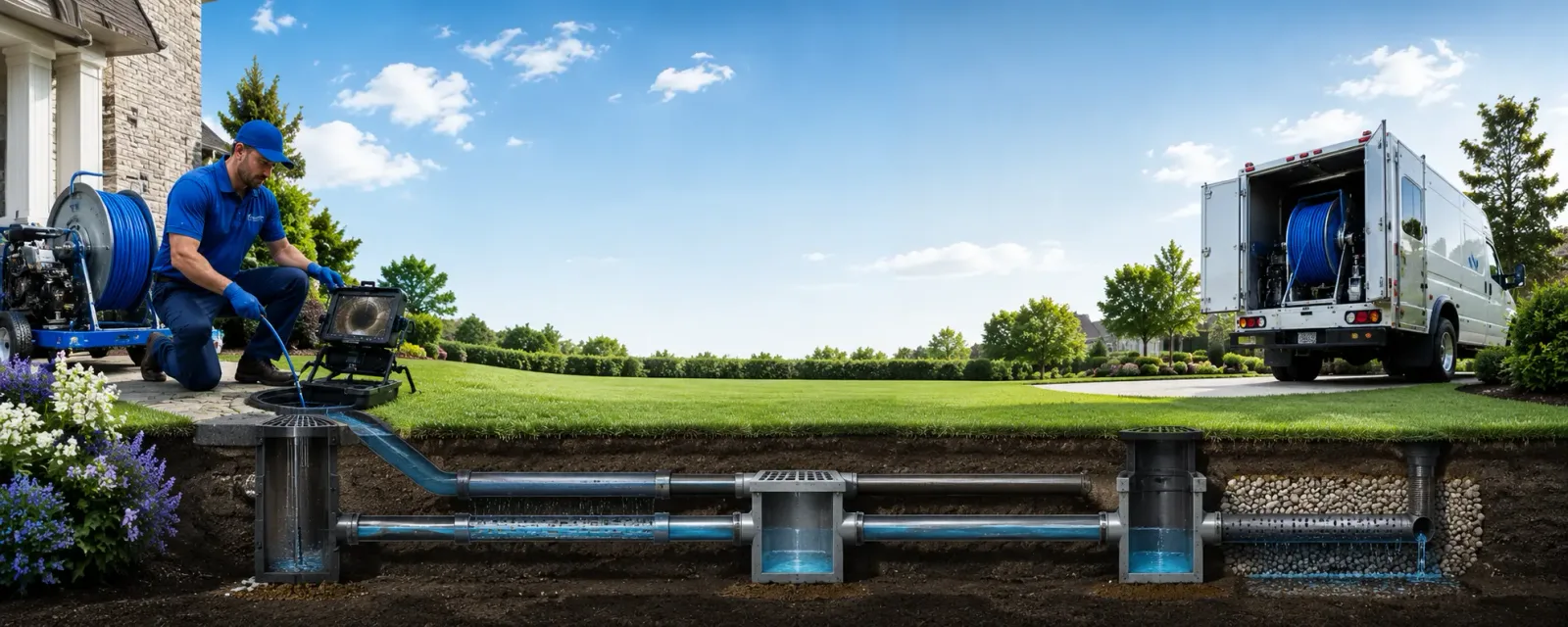 Outdoor drain cleaning information for Scotland, GA